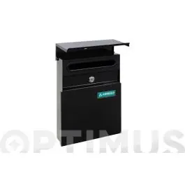 Buzon exterior acero line negro arregui