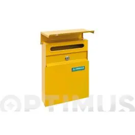 Buzon exterior acero line amarillo arregui