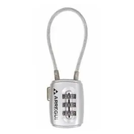 Candado combinacion arco flexible 30mm gris arregui