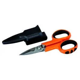 Tijera elec 5 mango plastico in. funda y entalla bahco