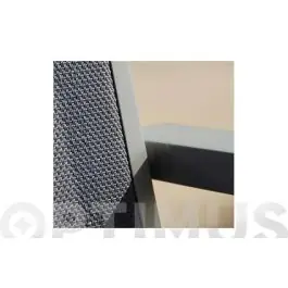 Sillon aluminio textilene acolchado gris 57x56.5x87 cm import - Natuur
