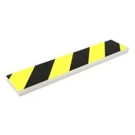 Protector parking rectangular negro/amarillo 400x75x15mm bottari