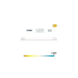 Pantalla electronica led integrado 120cm ip20 luz fria 4200lm 48w edm