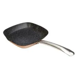 Grill rayado aluminio forjado profesional 28 x 28cm cobre wecook