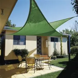 Toldo jard 3,6x3,6x3,6m triangulo hdpe ver nt123420 import - Natuur