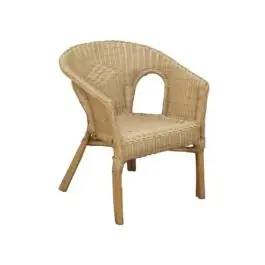 Sillon jard 59x60x77cm ratan nat tenerife import - Natuur