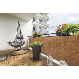 Cañizo ocult. 1x3mt solar nortene pvc natural fency twin 201