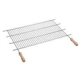 Parrilla recortable zinc mango madera 80xf40 cm (corte 73-82 cm) sauvic