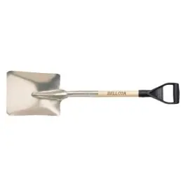 Pala aluminio alimentacion con mango anilla 1000 mm 155 x 245 mm bellota