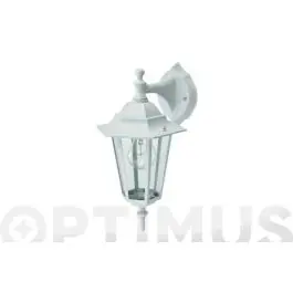 Farol pared descendiente blanco ip44 e27 60w luxform
