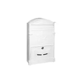 Buzon exterior aluminio imperio 25x8x40,8cm blanco natuur