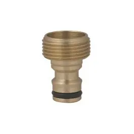Adaptador riego rapido laton macho 3/4 natuur