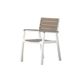 Sillon resina con brazos blanco/capuchino harmony keter - Curver
