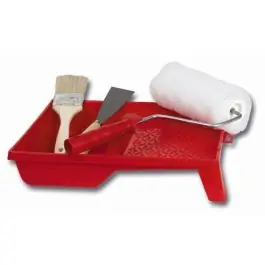 Kit pintar 4 piezas rodillo+paletina+espatula nespoli - Rulo pluma