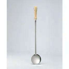 Paleta valenciana inox 12 x 65 cm - mango madera la ideal