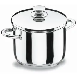 Olla alta con tapa f/difusor inox vitrocor 28 cm lacor