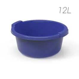 Barreño redondo 12 l 36x16 cm azul fuerte tes