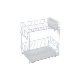 Escurreplatos plastificado grande blanco sauvic