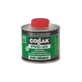 Adhesivo pvc-25 presion tapon pincel 500 ml collak