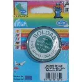 Estaño sold plata 100gr 6% s&m