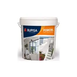 Pintura plastica interior exterior mate forcril 15 l blanco bupisa