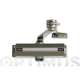 Cierrapuerta ch2-3 brazo retencion libre plata justor