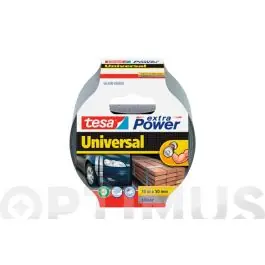 Cinta americana universal extra power 10 m x 50 mm plata tesa tape