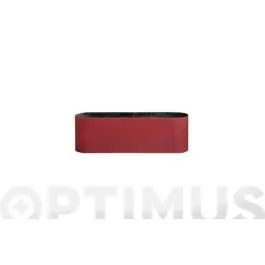 Hoja lija banda 60 x 400mm grano 80. 3 unidades bosch