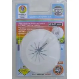 Embellecedor tubo calef simple abs bl 8-22mm s&m