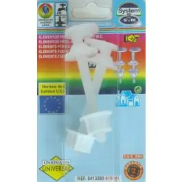 Tornillo inodoro tapa s&m 2 pz