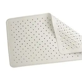 Alfombra de baño 97x36 cm antideslizante blanco dintex