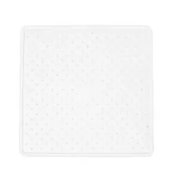 Alfombra de baño 43x43 cm antideslizante blanco dintex