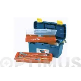 Caja herramientas polipropileno n 16 azul 500 x 250 x 250 mm 1 bandeja 1 estuche tayg