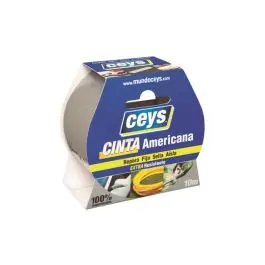 Cinta americana tackceys 10 m x 50 mm plata
