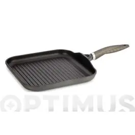 Grill origen rayado tecnoform 26 x 26 cm gas/vitro valira