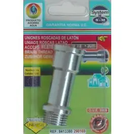 Union alargo grifos m-h 1/2 - 5cm cromo s&m