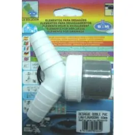 Desague evac lavadora 40mm db pvc s&m