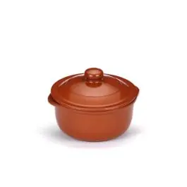 Cazuela coc 28cm c/tapa barro cocina tradicional