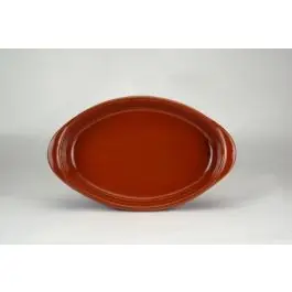 Fuente coc oval 44x26cm barro cocina tradicional