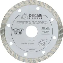 Disco corte turbo 115 mm diam oscar diamant