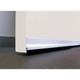 Burlete bajo puerta tornillo cepillo alumio 125 cm blanco burcasa