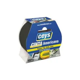 Cinta americana tackceys 10 m x 50 mm negro