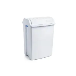 Papelera tapa basculante 49 l-blanco tatay