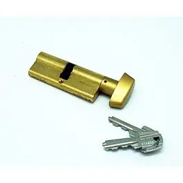 Cilindro te5 boton, leva larga 40b-40 laton, 3 llaves tesa