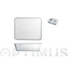 Contenedor portalimentos vidrio borosilicato rectangular - 1,6 l pyrex