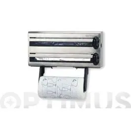 Portarrollos cocina triple inox lacor