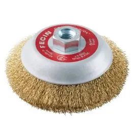 Cepillo industrial conico 100 mm / 0,3 mm amoladora ac/ltdo fecin