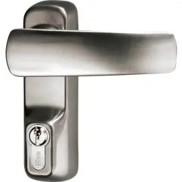 Manilla trim antipanico, con cilindro exterior gris iseo