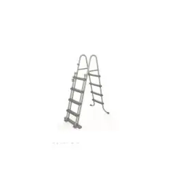 Escalera para piscina peldaños plastico altura 122 cm bestway