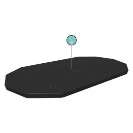 Cobertor de pvc para piscina ovalada 427x250x100 cm bestway